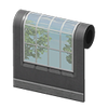 Picture of Black Window-panel Wall
