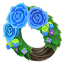 Picture of Blue Rose Wreath