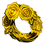 Picture of Gold Rose Wreath