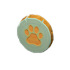 Picture of Paw-print Doorplate
