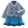 Picture of Peacoat-and-skirt Combo