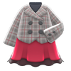 Picture of Peacoat-and-skirt Combo