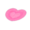 Picture of Pink Heart Rug