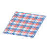 Picture of Red-and-blue Checked Rug