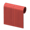 Picture of Red Perforated-board Wall
