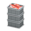 Picture of Stacked Fish Containers