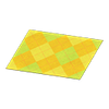 Picture of Yellow Argyle Rug