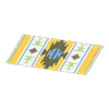 Picture of Yellow-design Kitchen Mat
